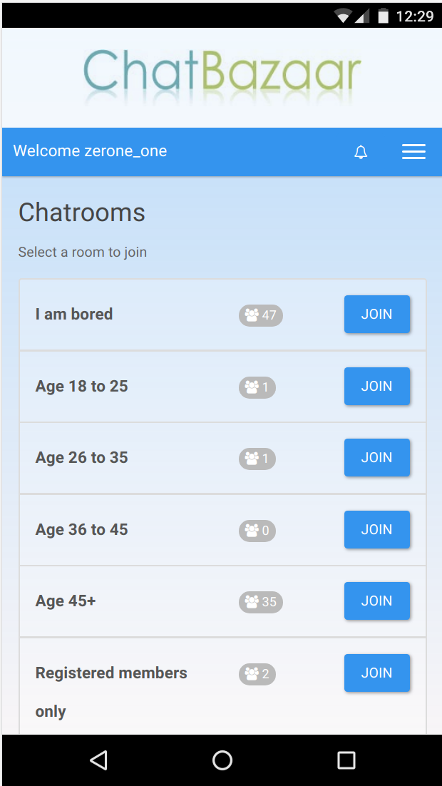 Free chat and singles chat room works on mobile too